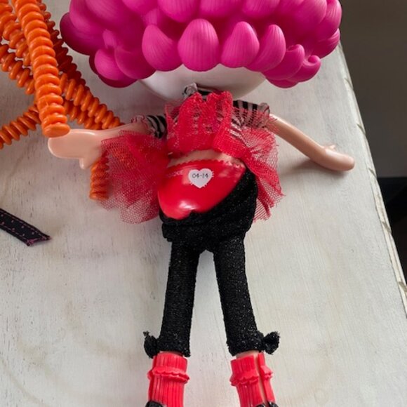 COPY - 2 LALALOOPSY Bea Spells-A-Lot Orange Silly Hair Plaid Jacket Hi-Top PINK… - Picture 6 of 8